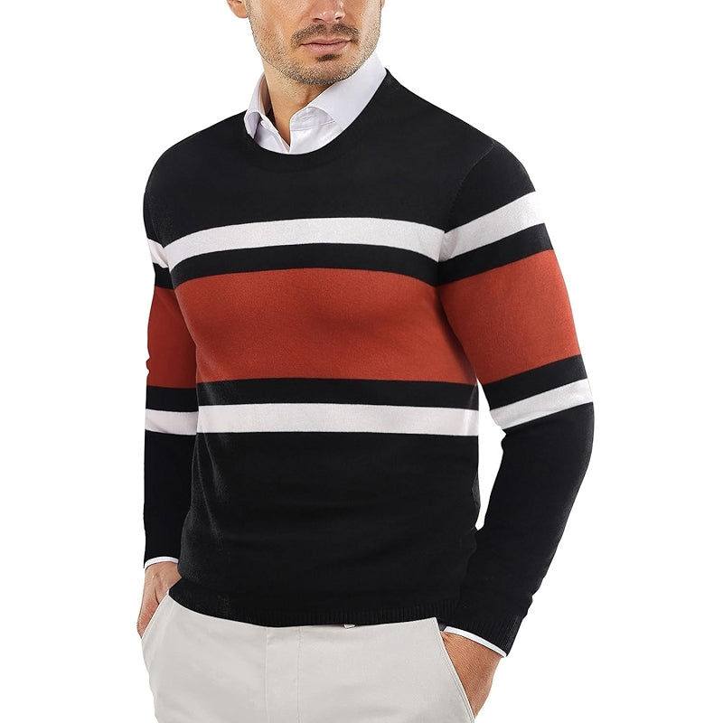 Slim Fit Pullover With Crew Design