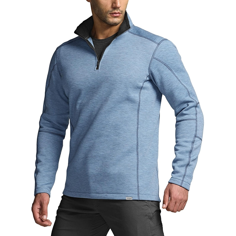 Cqr Thermal Fleece Quarter Zip Sweater Outdoor Lightweight Pullover