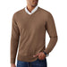 V Neck Pullover Sweater Slim Fit Casual Dress Sweater