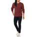 Long Sleeve Cotton Fisherman Cable Crewneck Sweater