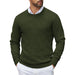 Crewneck Pullover Knit Sweater Lightweight With Ribbing Edge