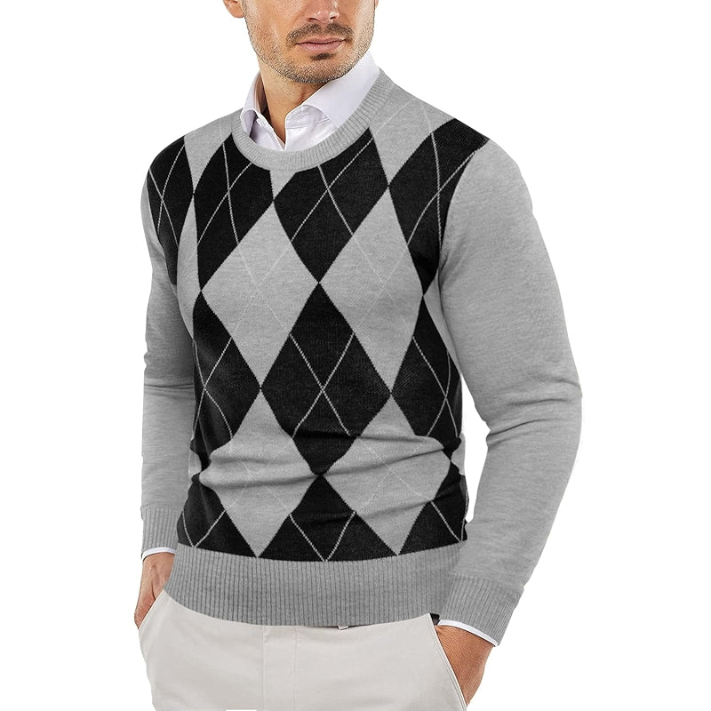 Slim Fit Pullover With Crew Design