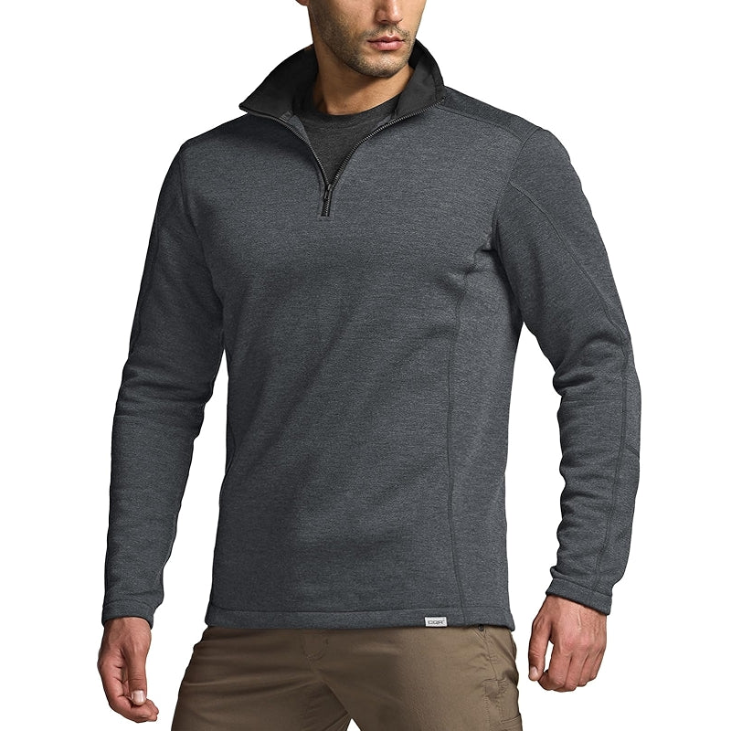 Cqr Thermal Fleece Quarter Zip Sweater Outdoor Lightweight Pullover