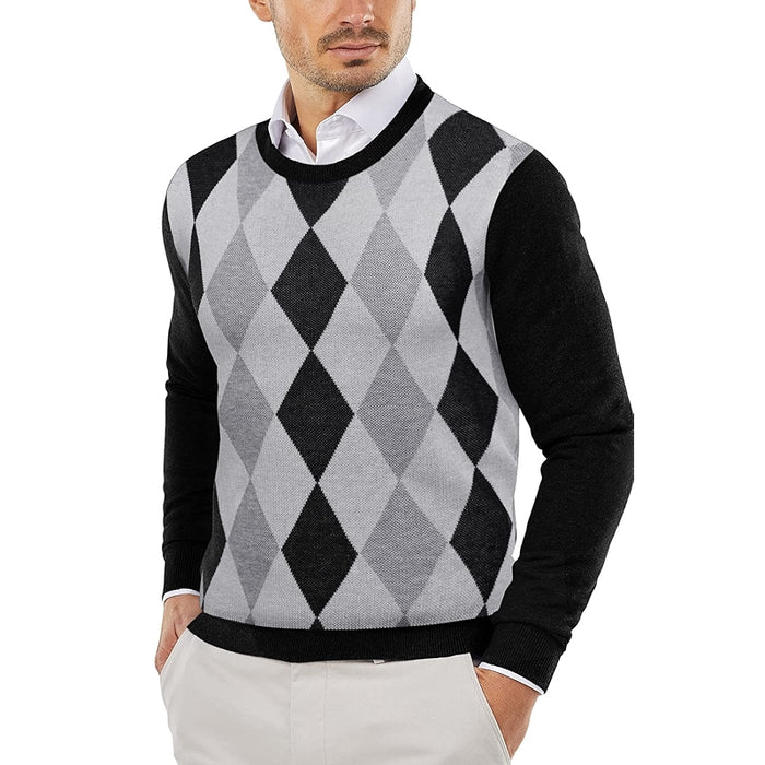Knitted Crew Style Striped Pullover