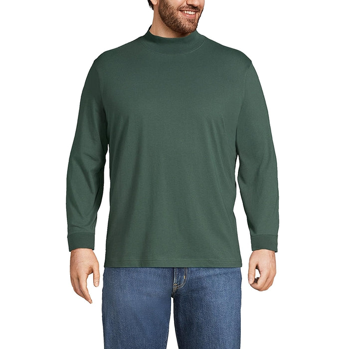 Super T Cotton Blend Mock Turtleneck