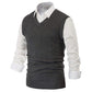 V Neck Sweater Vest Cable Knitted Pullover