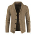 Casual Long Sleeve Shawl Collar Cardigan Sweater With Pockets