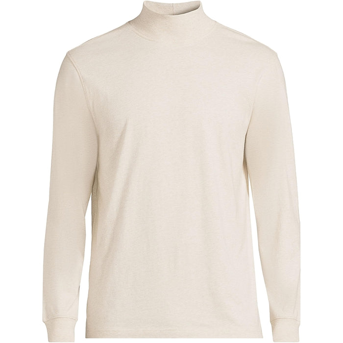 Super T Cotton Blend Mock Turtleneck