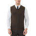 Wool Blended Vest Sweater Relaxed Fit V Neck Sleeveless Pullover