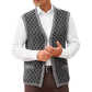 Runcati Sleeveless Sweater Vest V Neck Button Down Cardigan