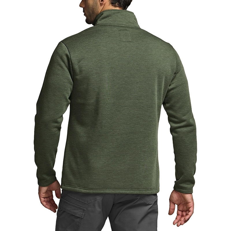 Cqr Thermal Fleece Quarter Zip Sweater Outdoor Lightweight Pullover