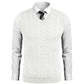 Sweater Vest Casual Sleeveless V Neck Striped Knit Pullover