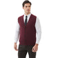 Kallspin Sweater Vest Wool Blend V Neck Button Sleeveless Cardigan