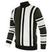 Vintage Stripes Pullover Stand Collar Mockneck Jumper Sweater