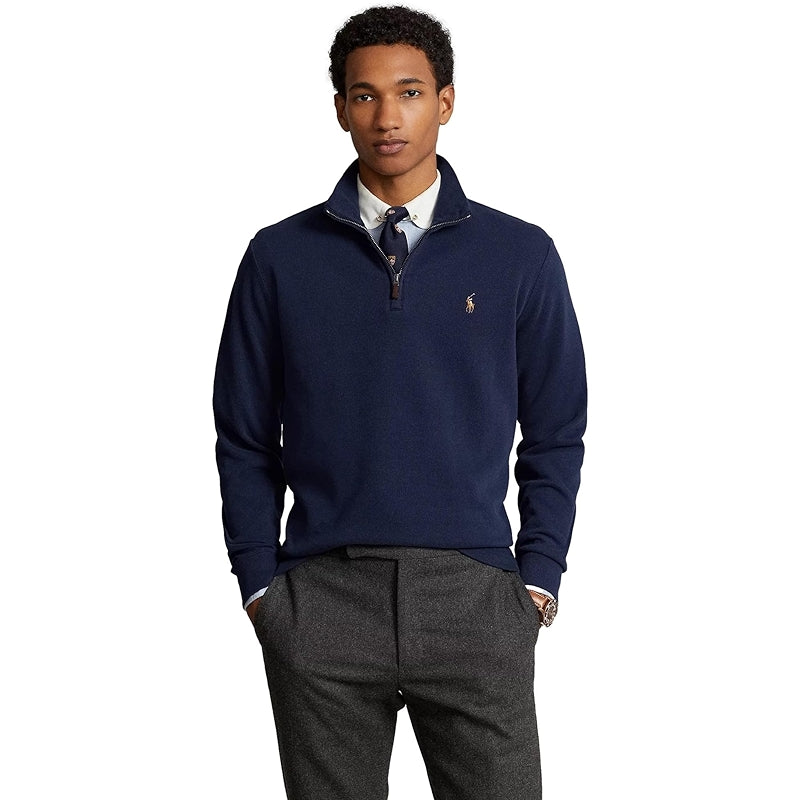 Classic Estate Rib Quarter Zip Pullover Sweater