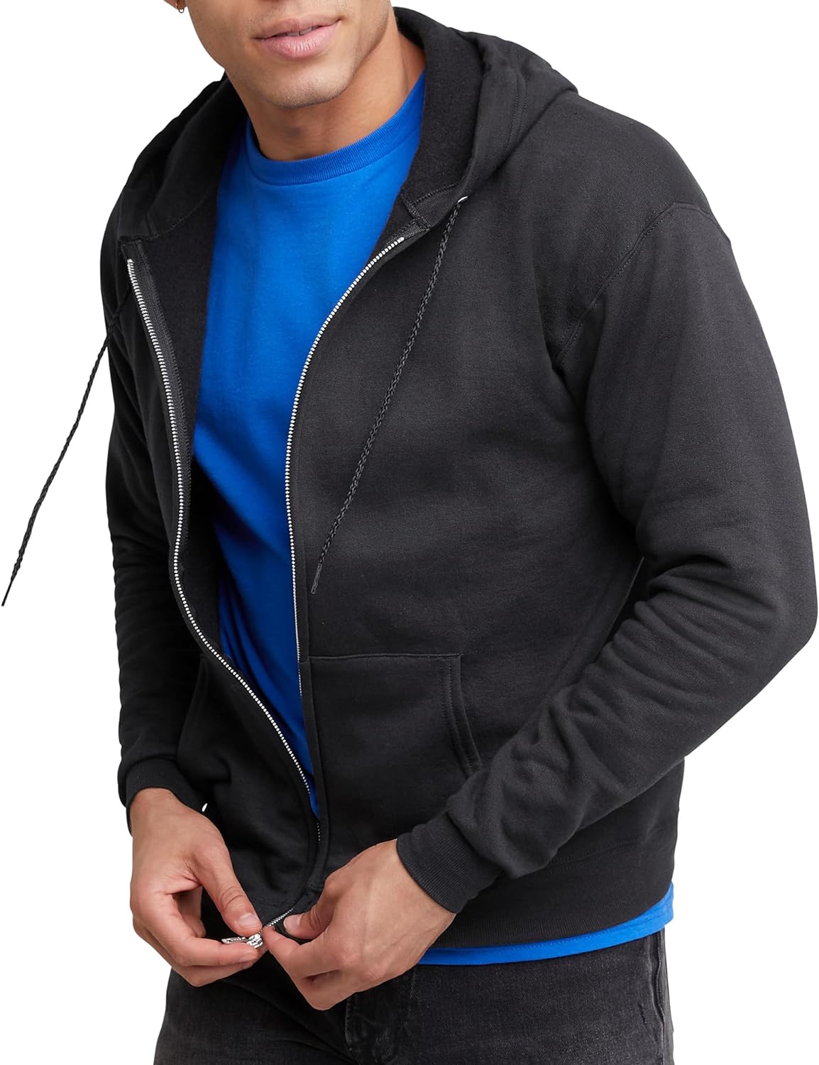 Casual Zip Up Hooded Sweatshirt