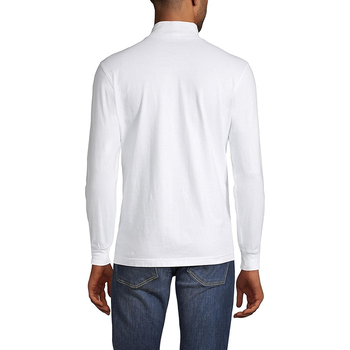 Super T Cotton Blend Mock Turtleneck