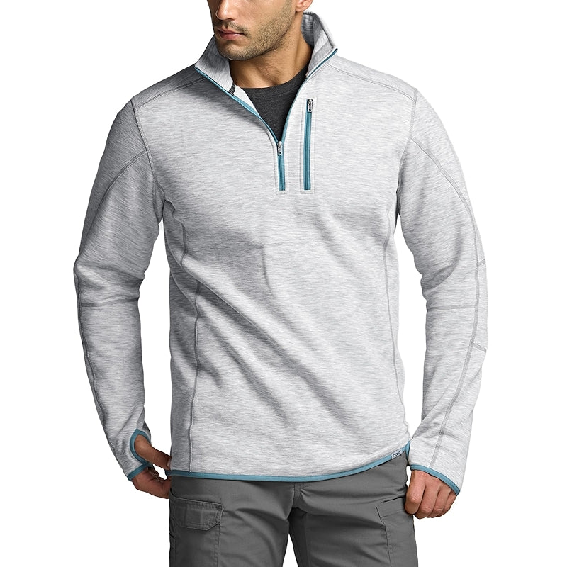 Cqr Thermal Fleece Quarter Zip Sweater Outdoor Lightweight Pullover