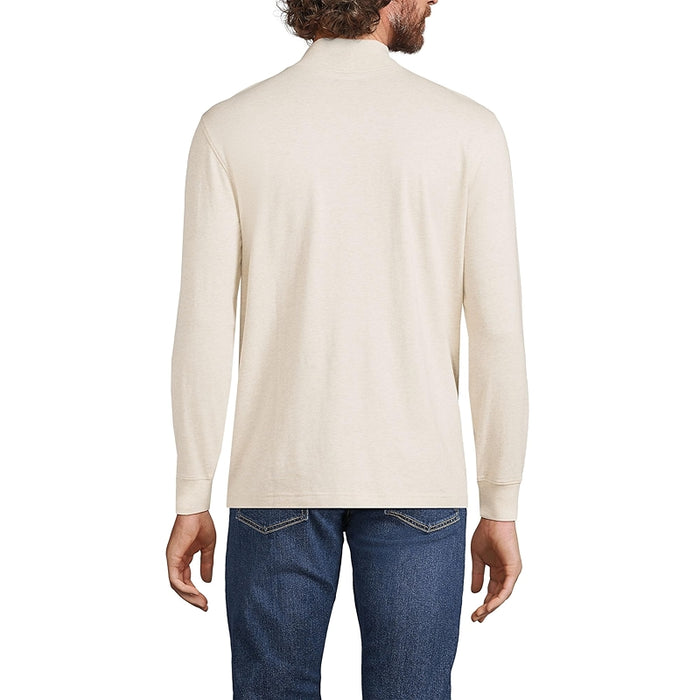 Super T Cotton Blend Mock Turtleneck
