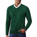 V Neck Pullover Sweater Slim Fit Casual Dress Sweater