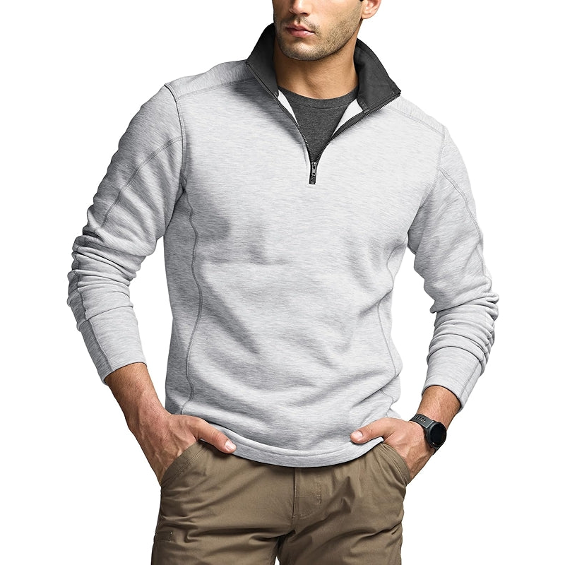 Cqr Thermal Fleece Quarter Zip Sweater Outdoor Lightweight Pullover