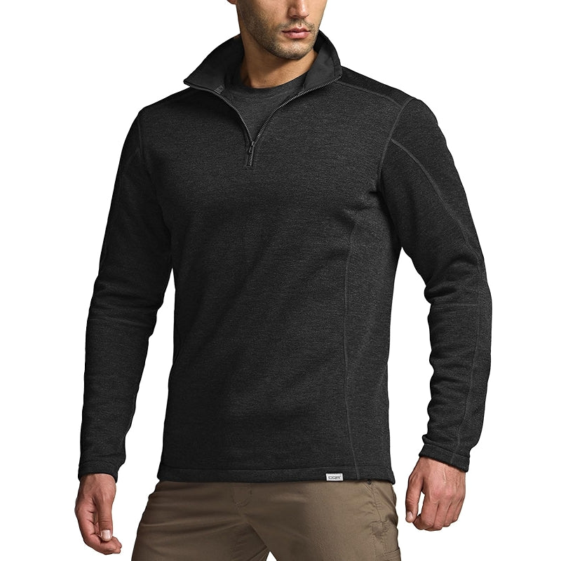 Cqr Thermal Fleece Quarter Zip Sweater Outdoor Lightweight Pullover