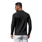 Long Sleeve Polo Sweater Knit Casual Thermal Pullover With Pocket