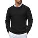 Crewneck Pullover Knit Sweater Lightweight With Ribbing Edge