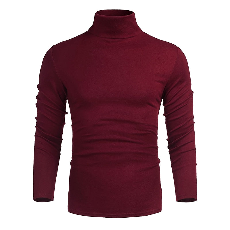 Casual Slim Fit Basic Tops Knitted Lightweight Turtleneck Sweater