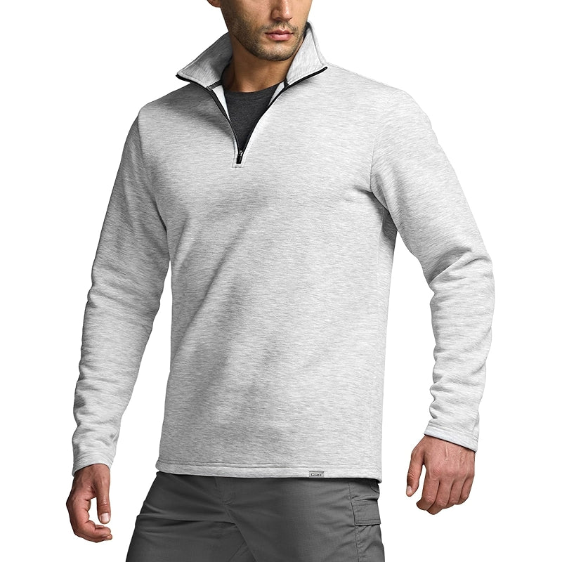 Cqr Thermal Fleece Quarter Zip Sweater Outdoor Lightweight Pullover