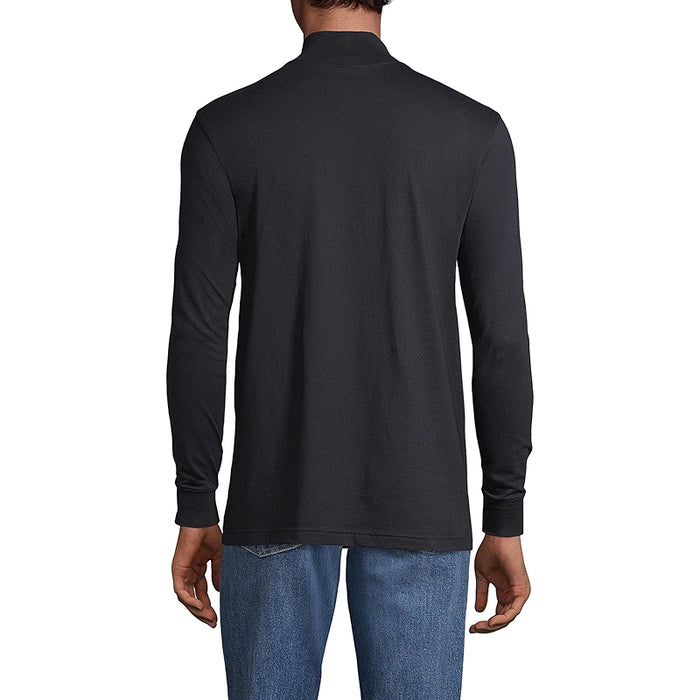 Super T Cotton Blend Mock Turtleneck