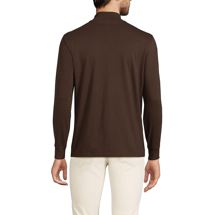 Super T Cotton Blend Mock Turtleneck