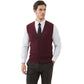 Cable Knit Sweater Vest Wool Blend V Neck Button Down Sleeveless