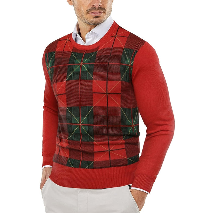 Knitted Crew Style Striped Pullover
