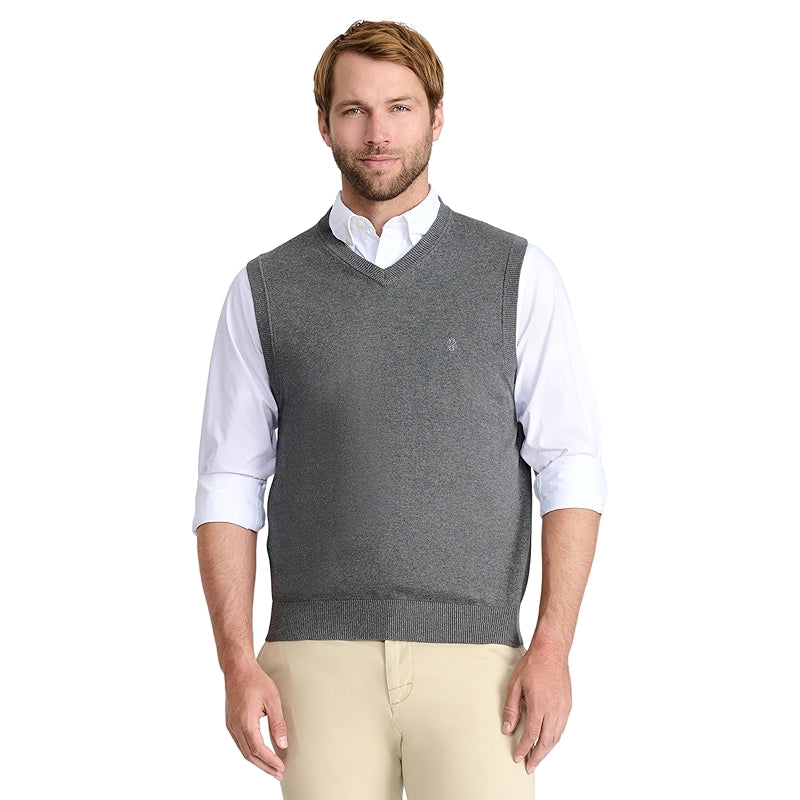 Fine Gauge V Neck Sweater Vest