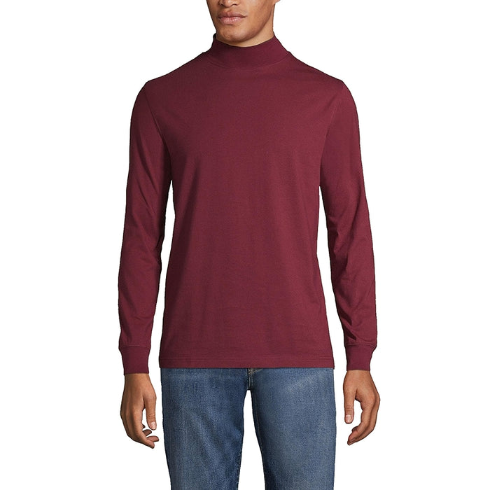 Super T Cotton Blend Mock Turtleneck