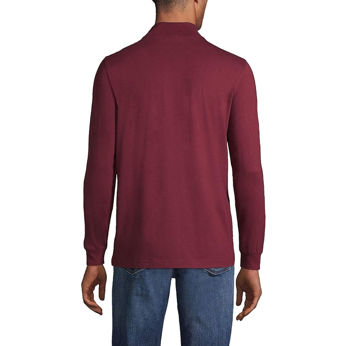 Super T Cotton Blend Mock Turtleneck