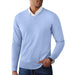 V Neck Pullover Sweater Slim Fit Casual Dress Sweater