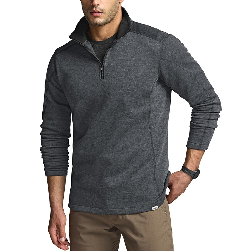 Cqr Thermal Fleece Quarter Zip Sweater Outdoor Lightweight Pullover