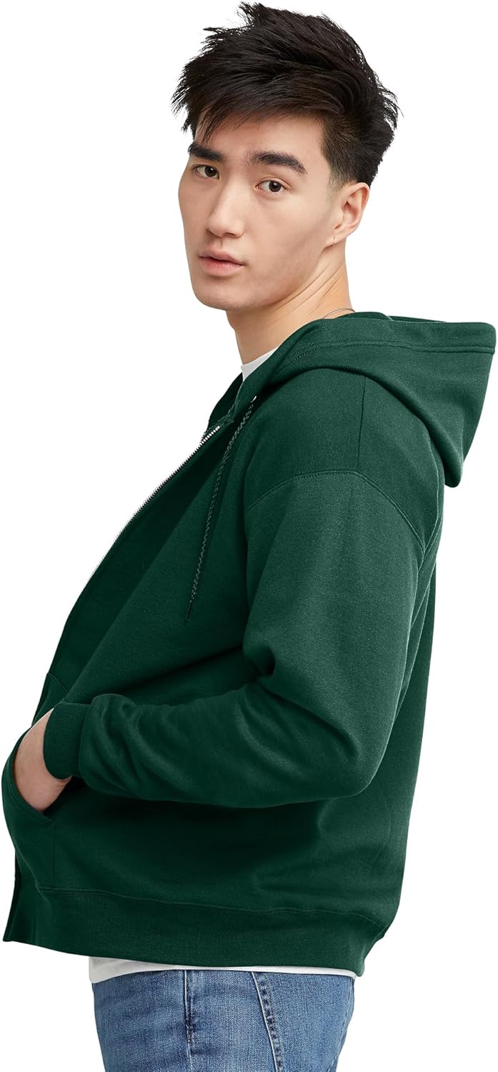 Casual Zip Up Hooded Sweatshirt