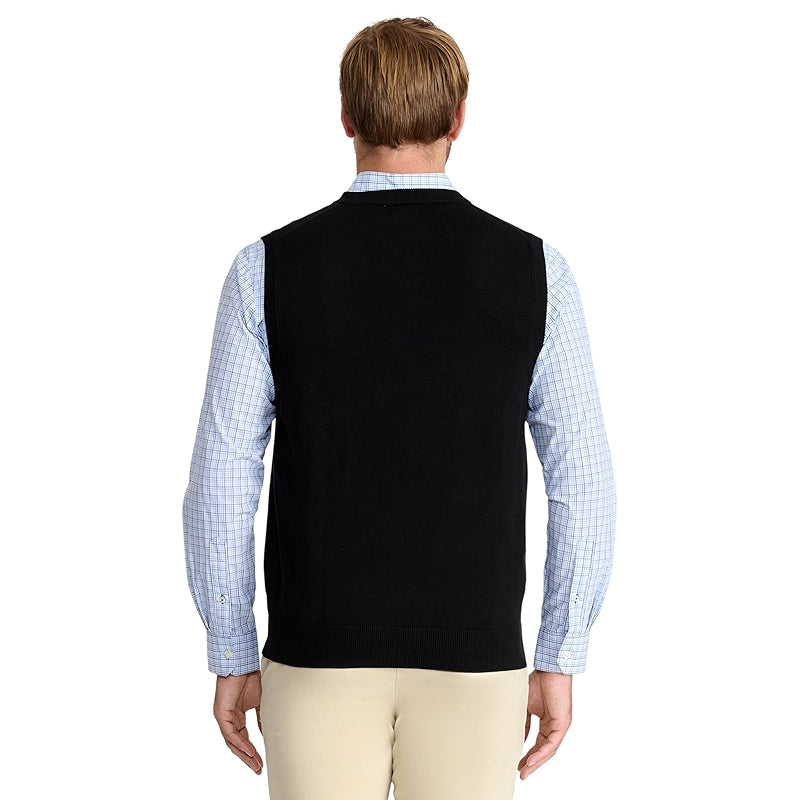 Fine Gauge V Neck Sweater Vest