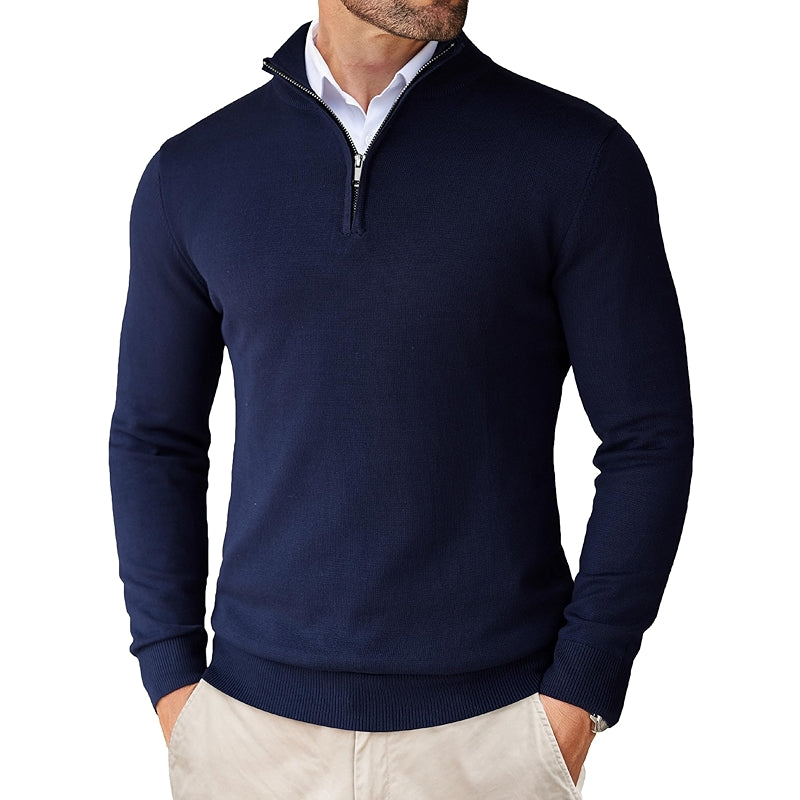 Slim Fit Lightweight Zip Up Pullover