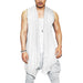 Ruffle Shawl Collar Cardigan Sleeveless Open Front Kimono Vest