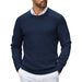 Crewneck Pullover Knit Sweater Lightweight With Ribbing Edge