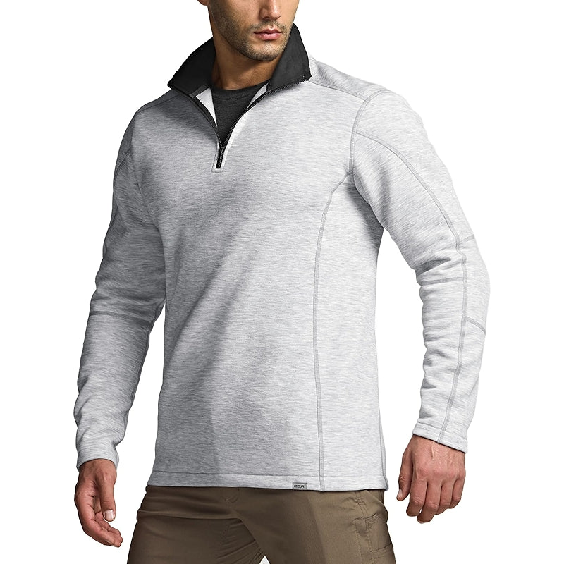 Cqr Thermal Fleece Quarter Zip Sweater Outdoor Lightweight Pullover