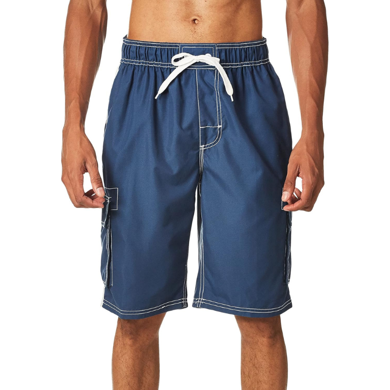 Vibrant Cargo Swim Shorts