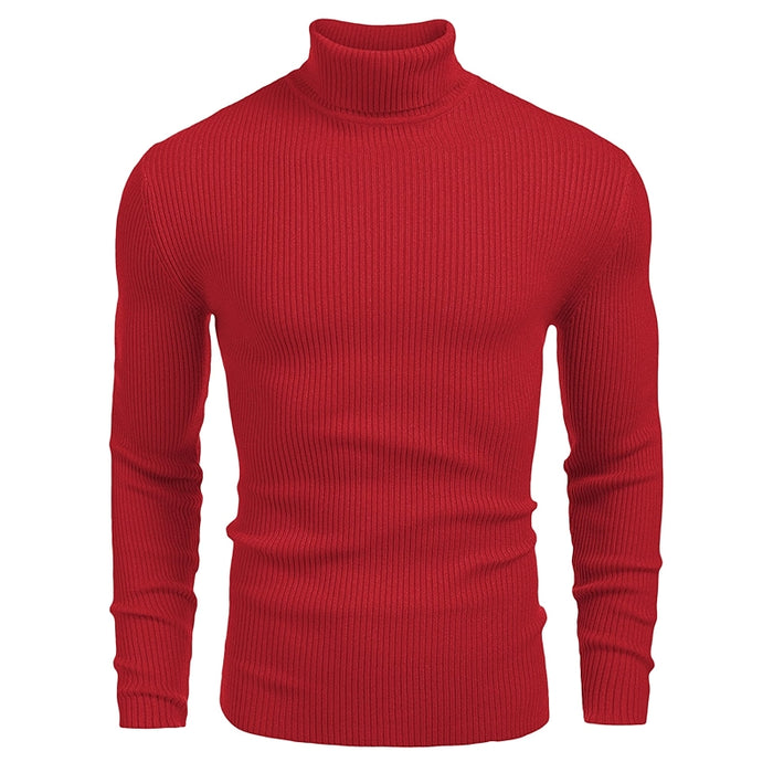 Ribbed Pattern Long Sleeves Knitted Pullover