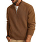 Quarter Zip Pullover Sweater Turtleneck Raglan Long Sleeve