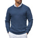 Crewneck Pullover Knit Sweater Lightweight With Ribbing Edge