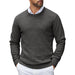 Crewneck Pullover Knit Sweater Lightweight With Ribbing Edge